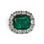 The Donnersmarck emerald and diamond brooch