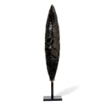 *, A pair of Art Déco coral, onyx and diamond ear pendants, circa 1925