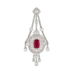 CARTIER, A rutile quartz, diamond and platinum seal, circa 1913