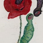 Alymamah Rashed Mirrors from the Sidewalks (A Pilgrimage from Turkey to Holland), 2024 Watercolor on handmade paper 21 x 29.7 cm 8 1/4 x 11 3/4 in (C01387)