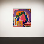 Nasser Almulhim Echoes of a Dreamscape, 2025 Acrylic on canvas 180 x 180 cm 70 7/8 x 70 7/8 in