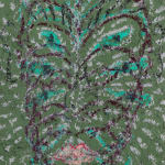 Ziad Al Najjar Gordo, 2024 Oil and acrylic on canvas 74 x 30 cm 29 1/8 x 11 3/4 in (C01448)