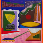 Nasser Almulhim Between the sea and the sun, 2025 Acrylic on canvas 200 x 190 cm 78 3/4 x 74 3/4 in