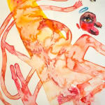 Alymamah Rashed Don’t Leave Me Under Your Buried Light, 2019 Watercolor on paper 48.3 x 33 cm 19 x 13 in (C00688)