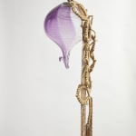 Akashi hanging glass sculpture with rope