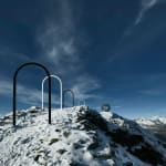 large sculpture on the top of a mountain