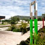Image of Obstruction, Reflection, Transition (Claret, Yellow, Green).