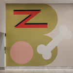 installation view at hammer museum - wall murals