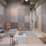 image of carpet installation covering walls, ceiling, floor