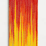 Image of Woven Paint as Warp (Red, Orange, and Yellow Values)