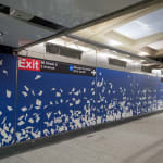 image of tiled subway station