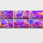 Tomas Saraceno colorful 6 panel work