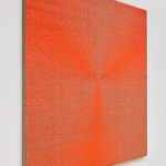 Image of Woven Three-Blade Fan (Fluorescent Orange) #3.