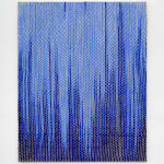 Image of Woven Paint as Warp (Blue Values)
