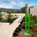 Image of Obstruction, Reflection, Transition (Claret, Yellow, Green).