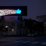 Wong Ping’s Screen Shaver (2014/2023) in on view on Sunset Boulevard, organized by City of West Hollywood's Moving Image Media Art Program (MIMA).