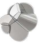 stainless steel hanging sculpture