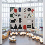 installation view of large mural at Yuz Museum