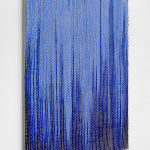 Image of Woven Paint as Warp (Blue Values)