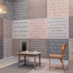 image of carpet installation covering walls, ceiling, floor