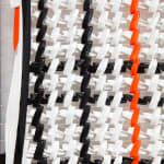 Image of Core Memory, Plaid (Black, White, and Fluorescent Orange) .