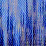 Image of Woven Paint as Warp (Blue Values)