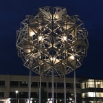 large sphere outside