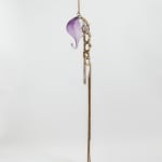 Akashi hanging glass sculpture with rope