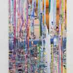 Image of Sarah Sze collaged painting