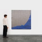 Image of Saban's Woven acrylic painting.
