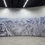 image of wave wall painting