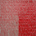 Image of Woven Angle Gradient as Weft, Cadmium Red Medium (Six O’Clock, Twelve O’Clock)