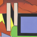 Thomas scheibitz abstract painting detail view