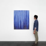 Image of Woven Paint as Warp (Blue Values)