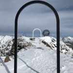 large sculpture on the top of a mountain