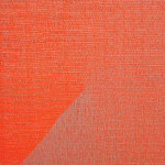 Woven Angle Gradient as Weft, Fluorescent Orange (225°)