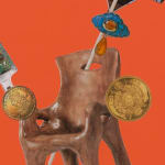 Image of Catachresis on paper #71 (teeth of the rake, the face of the crystal, the back of the chair, the neck of the bottle, face of the coin, tongue of the shoe, boca de jarro)