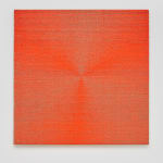 Image of Woven Three-Blade Fan (Fluorescent Orange) #3.