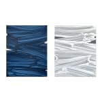 Peter Zunder, STREAK (white on grey), 2024