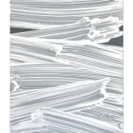 Peter Zunder, STREAK (white on grey), 2024
