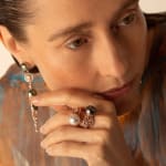 Bibi Van Der Velden, Scarab pop art necklace