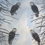 Mike Piggott, Owls in Tree, 2025