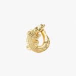 Bibi Van Der Velden, Alligator yellow gold twist earring