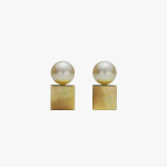 Melanie Georgacopoulos, MOP oval earrings