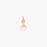 Ole Lynggaard Copenhagen, Small pointy sweet drops charm with rose quartz