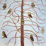 Mike Piggott, Owls in Tree, 2025