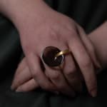 Kayo Saito, Smokey quartz ring medium