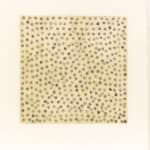 Rakuko Naito, RN2015-08 - Wax on Paper Black Dots, 2008