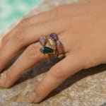 Bibi Van Der Velden, Inhale diamond stackable ring
