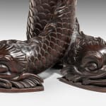 Regency Carved Mahogany Dolphin Table